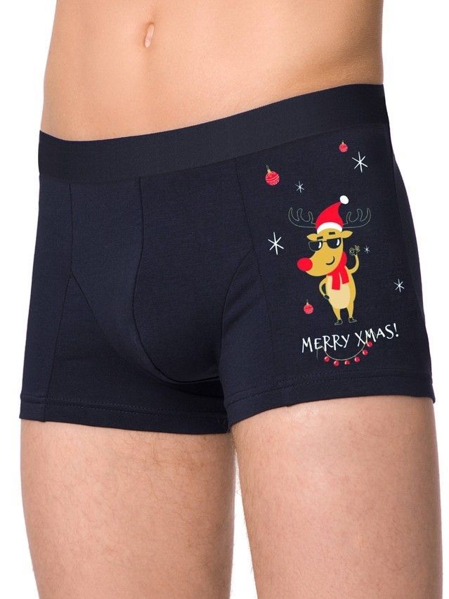 Men's underpants DiWaRi NEW YEAR MSH 1317, s.78,82, dark navy - 1