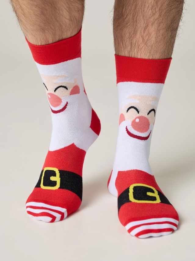 Men's socks DIWARI NEW YEAR, s.27-29, 632 red - 2