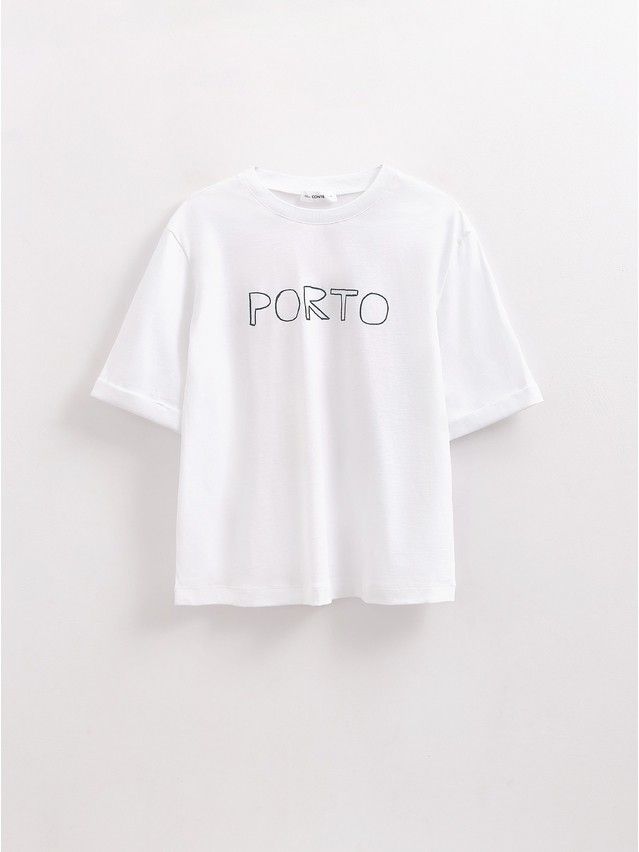 Women's polo neck shirt CONTE ELEGANT LD 2710, s.170-92, white-porto - 7