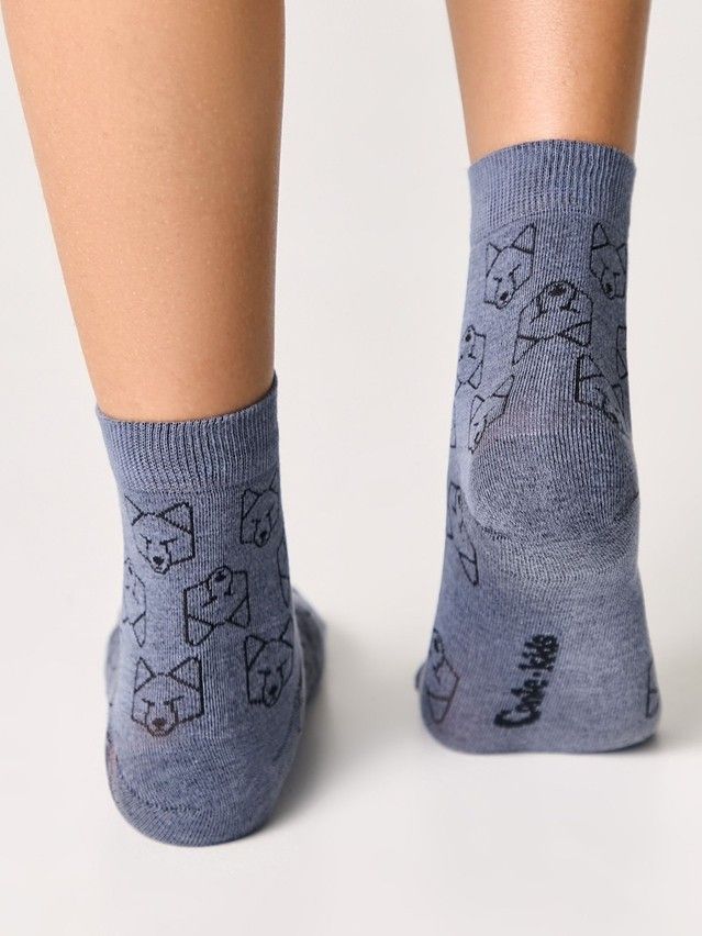 Children's socks CONTE-KIDS CLASS, s.21-23, 612 denim - 2