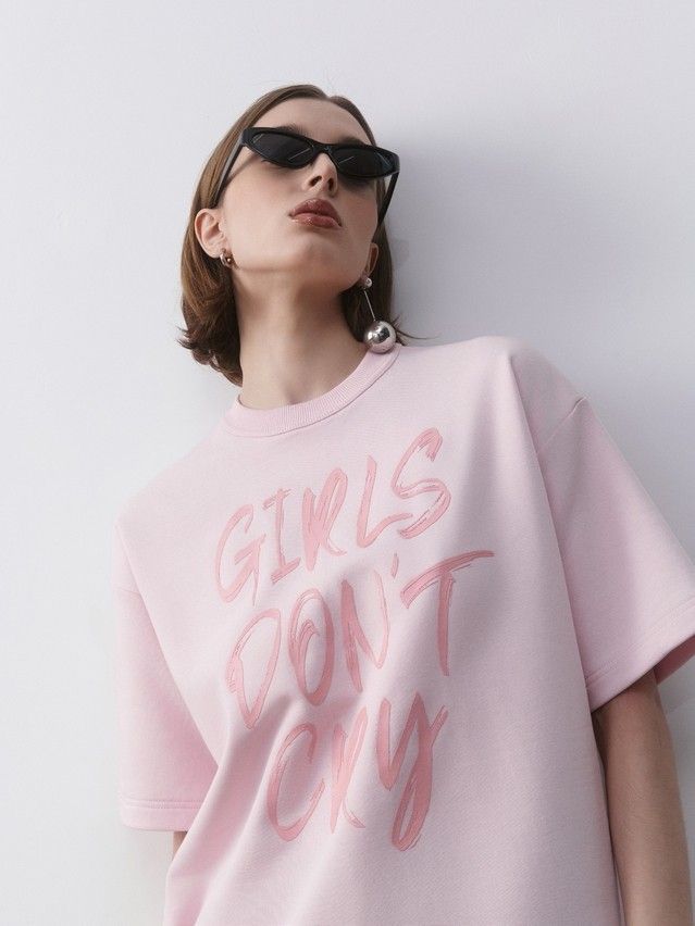 Women's polo neck shirt CONTE ELEGANT LD 2726, s.170-92, crystal pink - 7