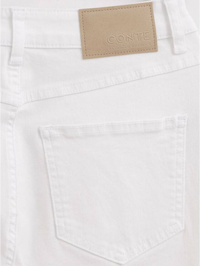 Denim trousers CONTE ELEGANT CON-445, s.170-102, white - 8