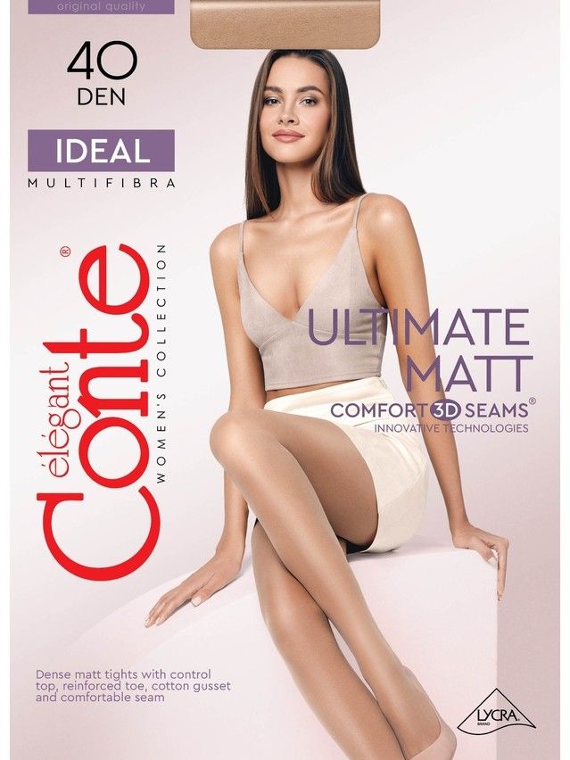 Women's tights CONTE ELEGANT IDEAL 40, s.2, natural - 6