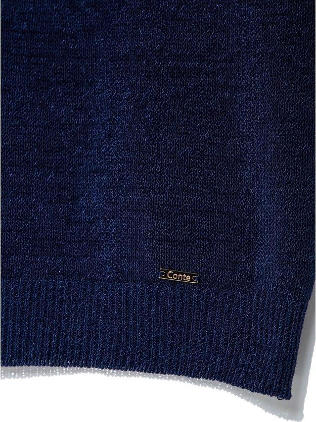 Women's polo neck shirt CONTE ELEGANT LDK049, s.170-84, navy - 6