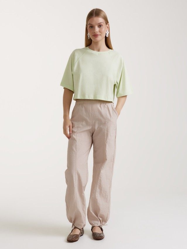 Women's polo neck shirt CONTE ELEGANT LD 3093, s.170-84, pistachio - 1