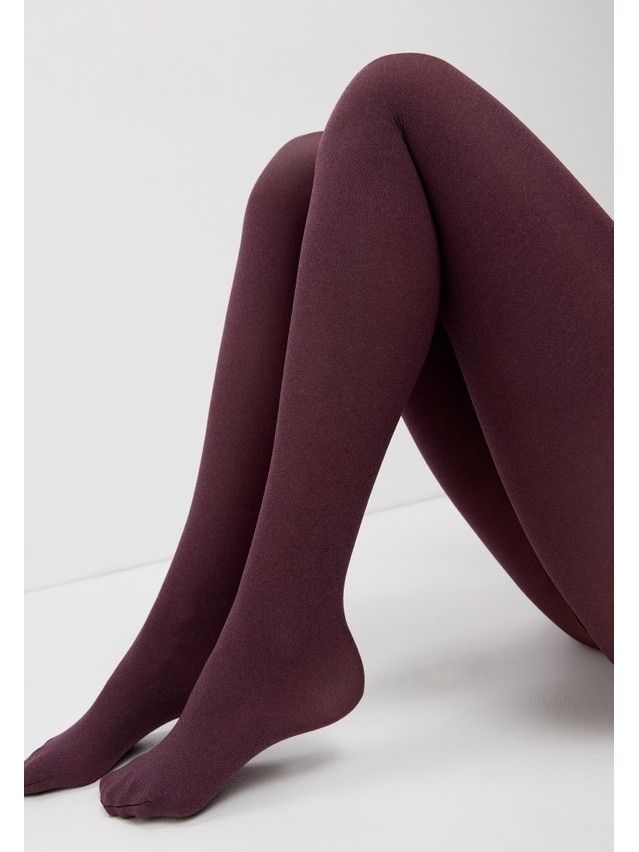 Women's tights CONTE ELEGANT TRENDY MELANGE, s.2, melanzana - 7