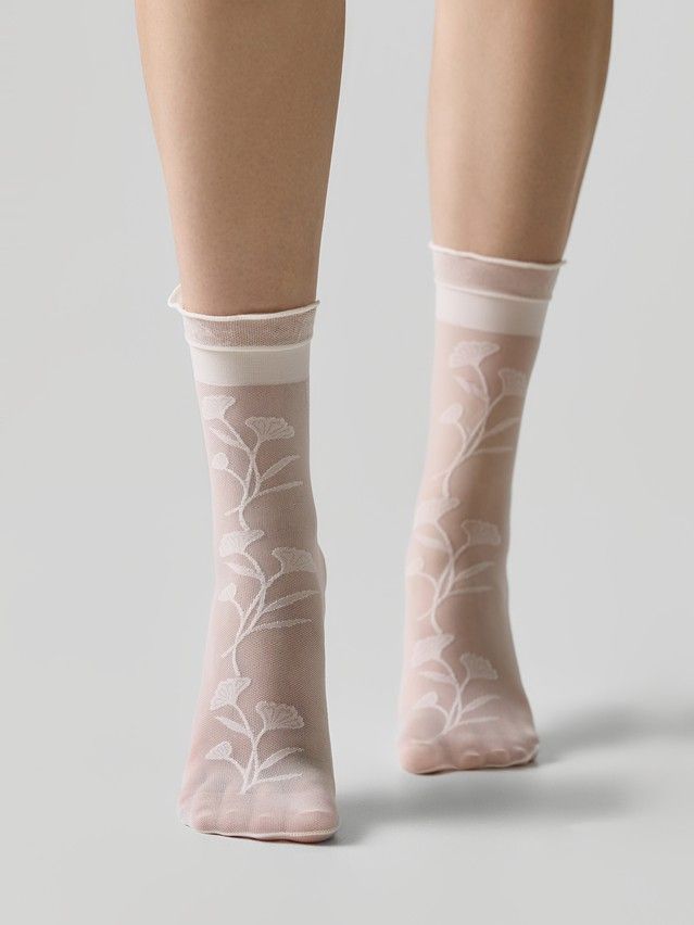 Women's socks CONTE ELEGANT FANTASY, s.23-25, panna - 4