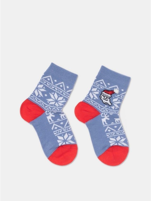 Children's socks CONTE-KIDS NEW YEAR, s.24-29, 948 light denim - 1