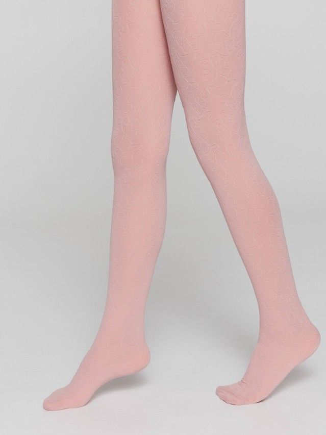 Fancy children's tights CONTE ELEGANT DAISY, s.104-110, dusty rose - 2