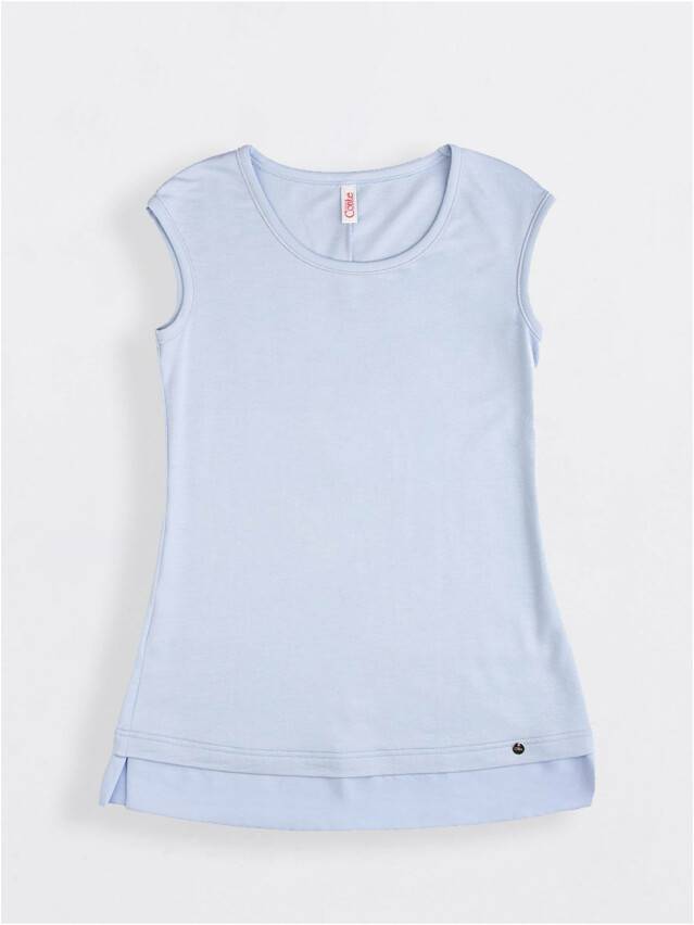 Women's polo neck shirt CONTE ELEGANT LD 715, s.170-100, blue - 1