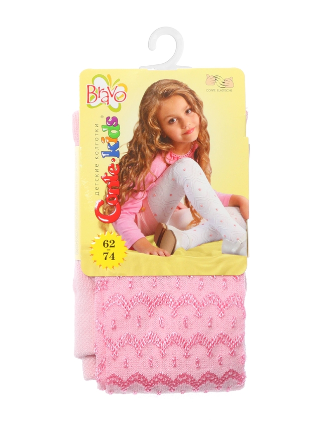 Children's tights CONTE-KIDS BRAVO, s.62-74 (12),369 light pink - 1