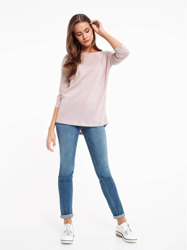 Women's polo neck shirt CONTE ELEGANT LD 833, s.170-100, pink - 3