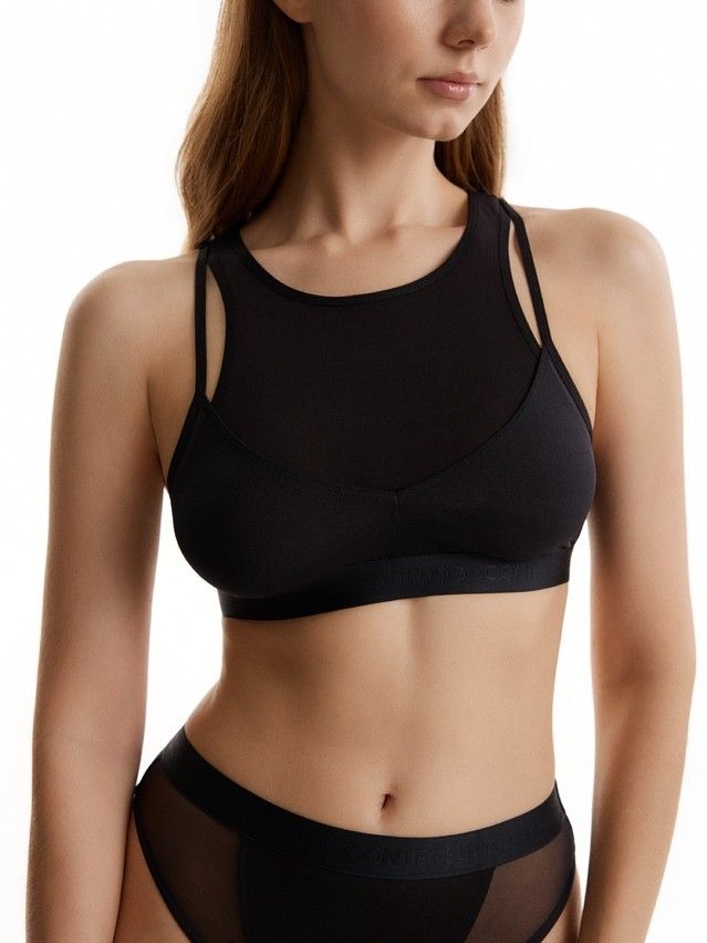 Women's top CONTE DOUBLE LINES LBE 3547, s.170-84, black - 1