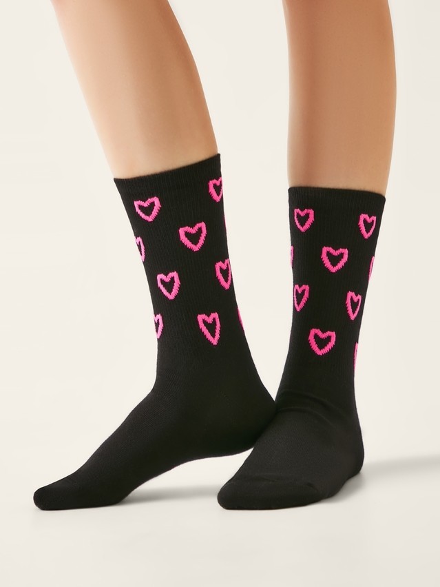 Women's socks CONTE ELEGANT ACTIVE, s.23-25, 713 black - 2
