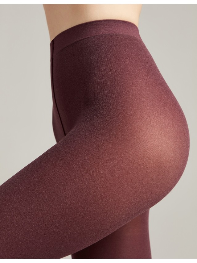 Women's tights CONTE ELEGANT TRENDY MELANGE, s.2, melanzana - 3