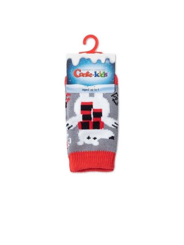 Children's socks CONTE-KIDS NEW YEAR, s.20-23, 647 grey - 2