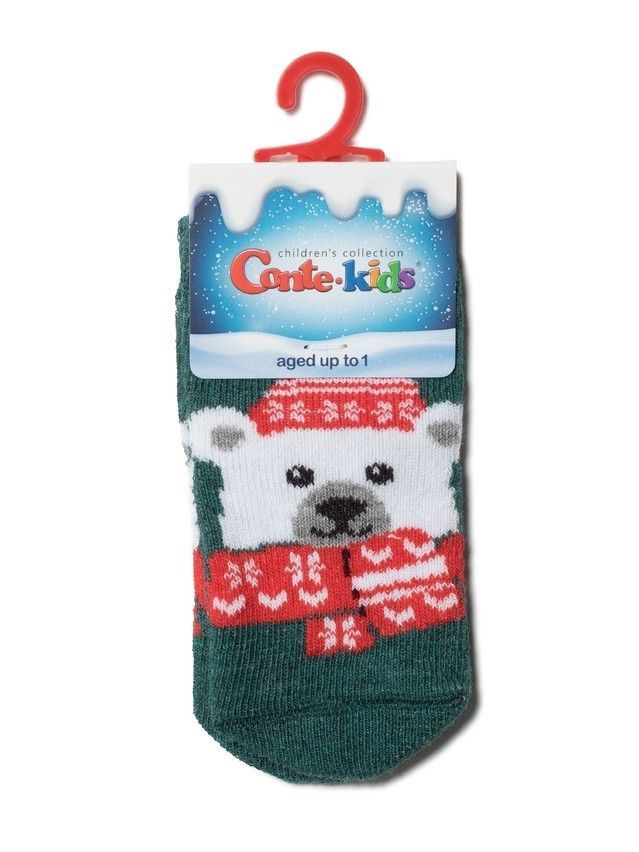 Children's socks Conte-Kids NEW YEAR, s. 14-17, 442 dark turquoise - 2