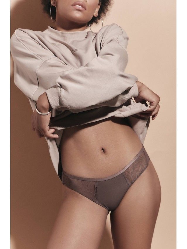 Women's panties CONTE ELEGANT ZEBRA LB 1357, s.90, dark cappuccino - 1