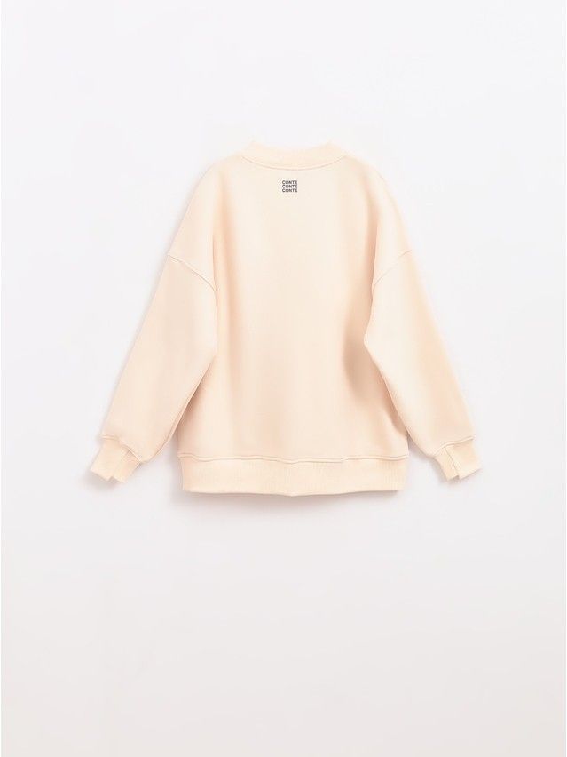 Women's polo neck shirt CONTE ELEGANT LD 2833, s.170-100, milk - 2