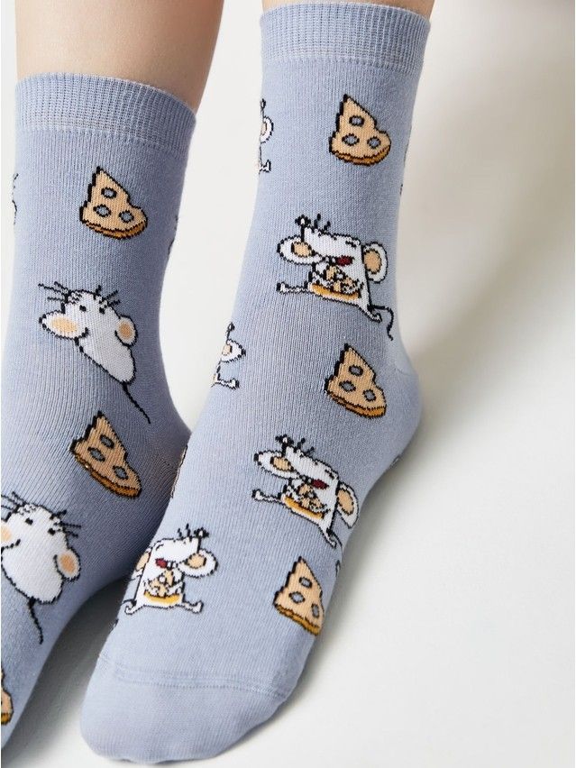 Women's socks CONTE ELEGANT HAPPY, s.23-25, 150 light denim - 6