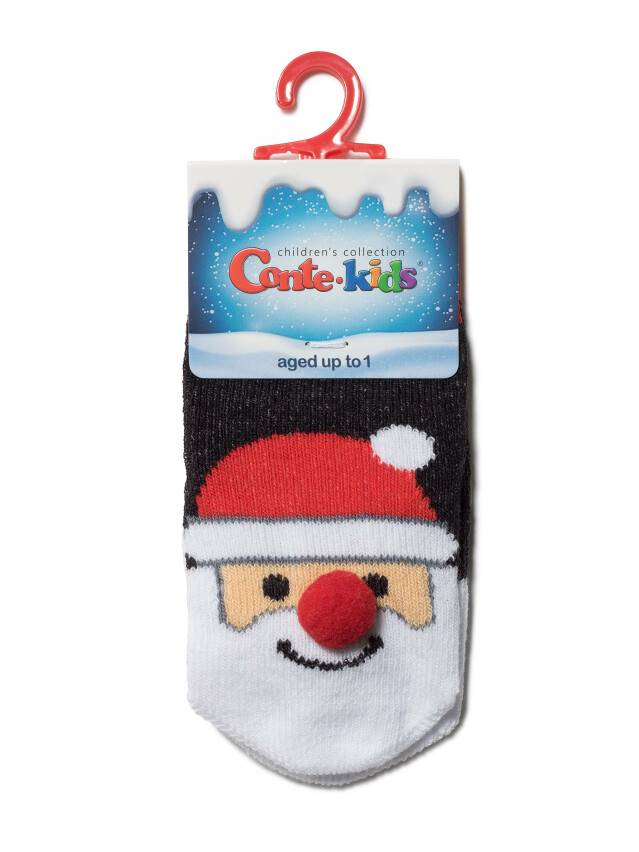 Children's socks Conte-Kids NEW YEAR, s. 20-23, 446 black - 2