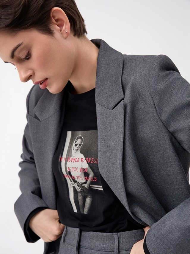 Women's jacket CONTE LJ 3254, s.170-84-90, graphite - 5