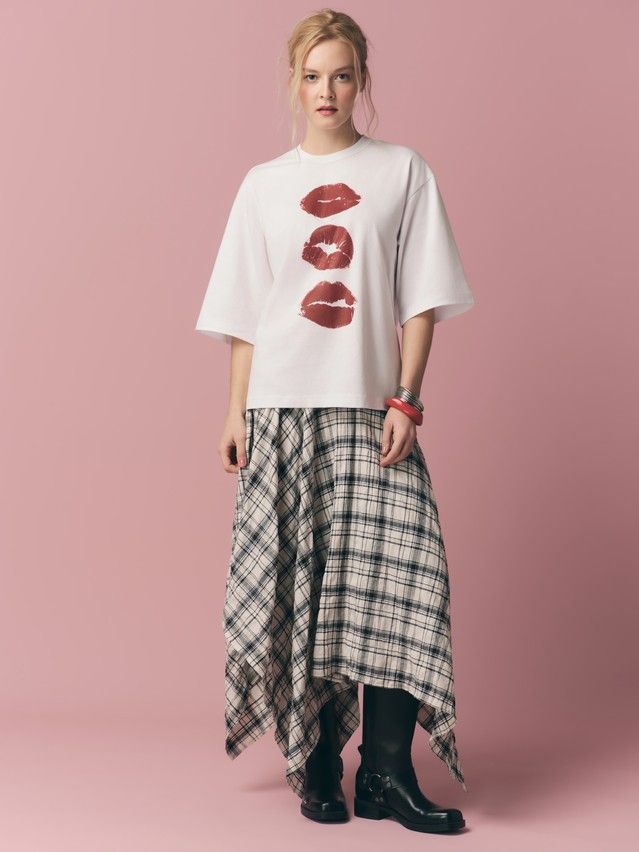 Women's polo neck shirt CONTE LD 3449, s.170-88, white-lips - 5