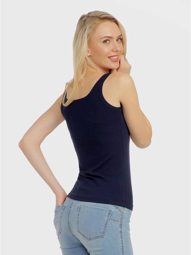 Women's polo neck shirt CONTE ELEGANT LD 716, s.170-100, dark blue - 2