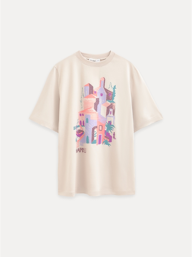 Women's polo neck shirt CONTE ELEGANT LD 3036, s.170-92, beige-napoli - 1