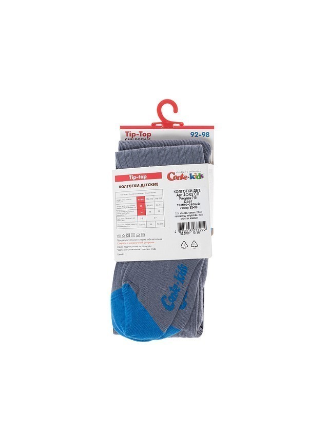 Children's tights CONTE-KIDS TIP-TOP, s.104-110 (16),710 dark grey - 3