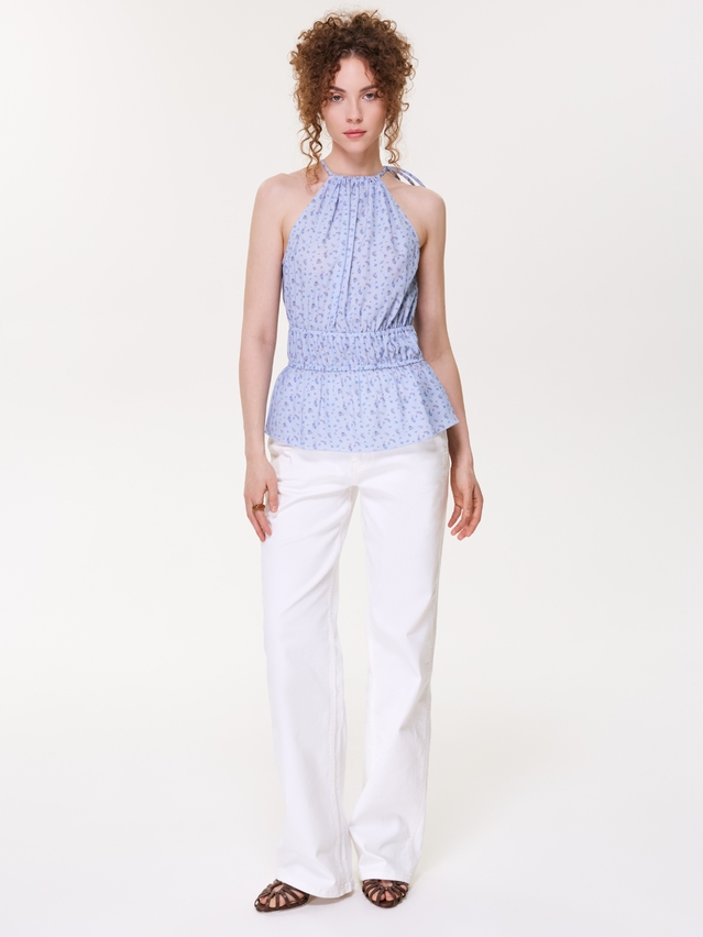 Women's blouse CONTE LBL 3472, s.170-88-94, blue-flowers - 1