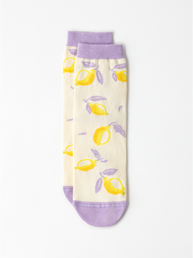 Women's socks CONTE ELEGANT CLASSIC, s.23-25, 963 cream-lilac - 4