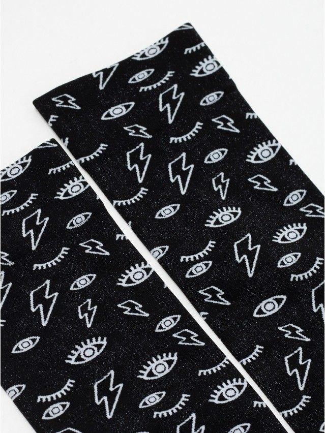 Women's socks CONTE ELEGANT FANTASY, s.23-25, nero-bianco - 3