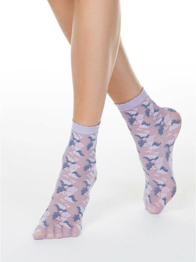 Women's socks FANTASY 19С-113SP, s.36-39, blue-violet - 1