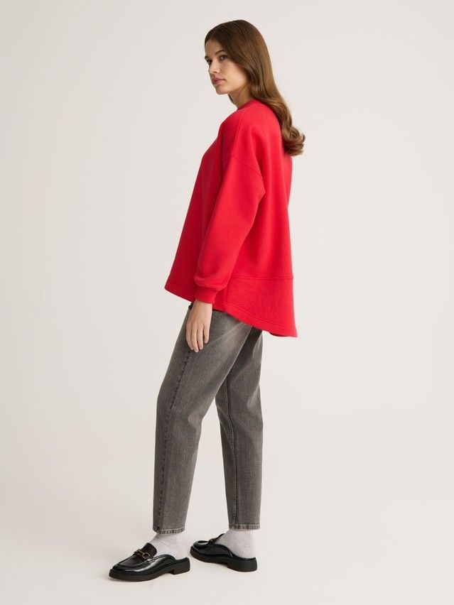 Women's polo neck shirt CONTE ELEGANT LD 2829, s.170-100, crimson red - 5