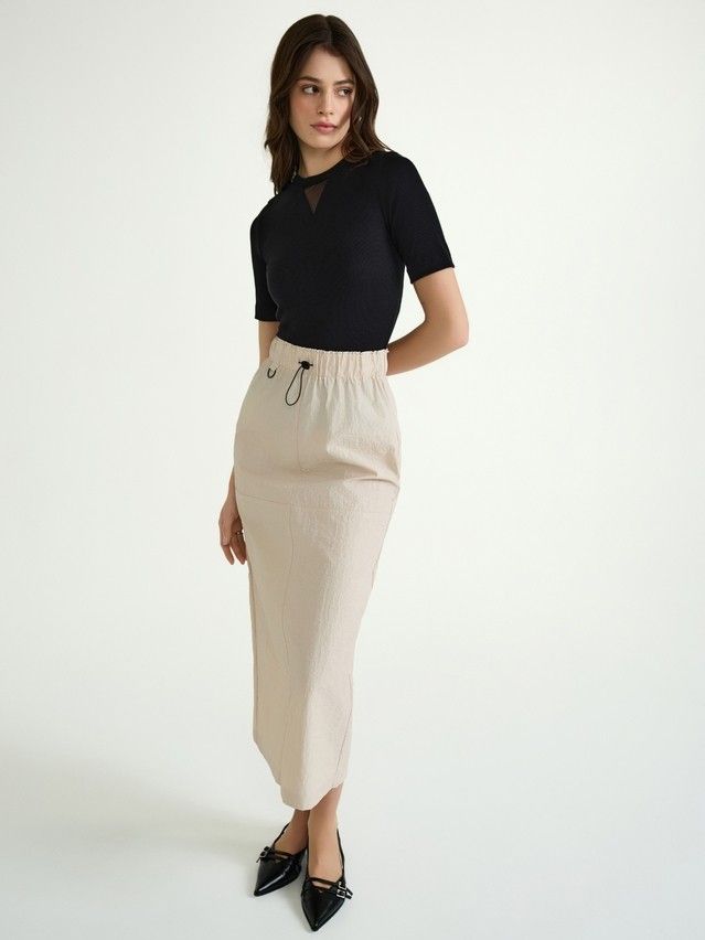 Women's skirt CONTE ELEGANT LU 2960, s.170-90, beige - 2