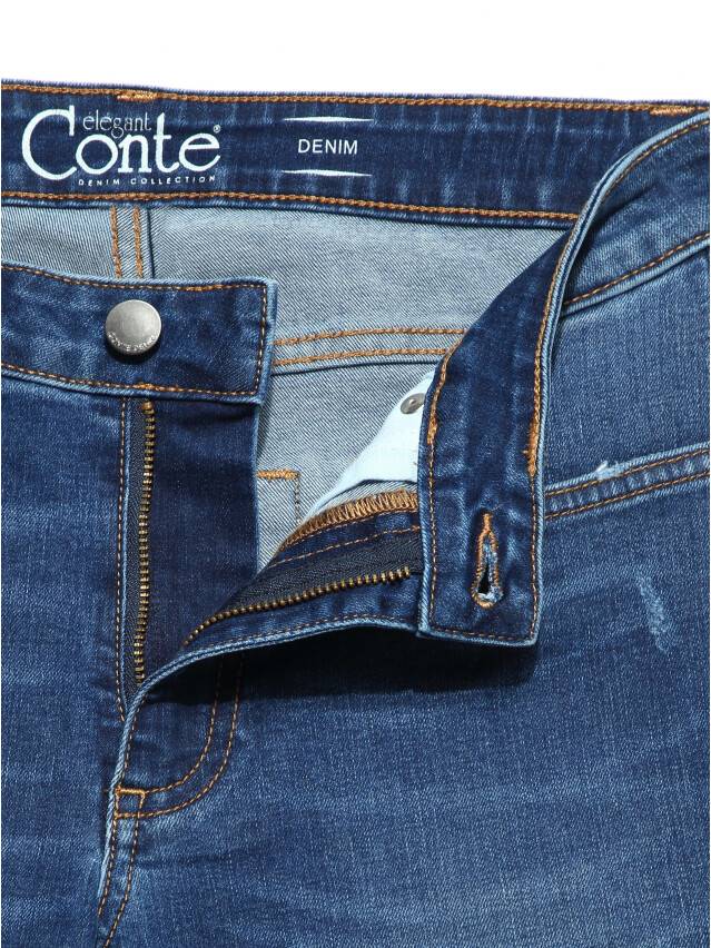Denim trousers CONTE ELEGANT CON-152, s.170-102, authentic blue - 6