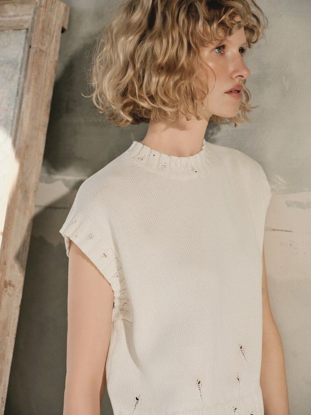 Women's vest CONTE ELEGANT LDK2579, s.170-84, ecru - 4