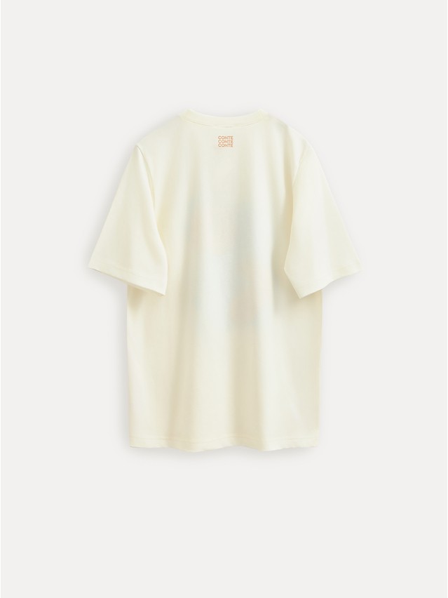 Women's polo neck shirt CONTE ELEGANT LD 3036, s.170-92, milk-peach - 2