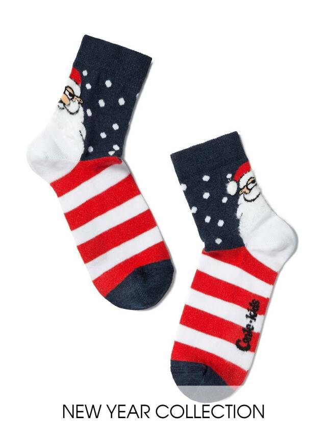Children's socks CONTE-KIDS NEW YEAR, s.24-29, 377 navy - 1