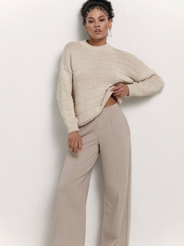 Women's pullover CONTE ELEGANT LDK180, s.170-84, beige - 6