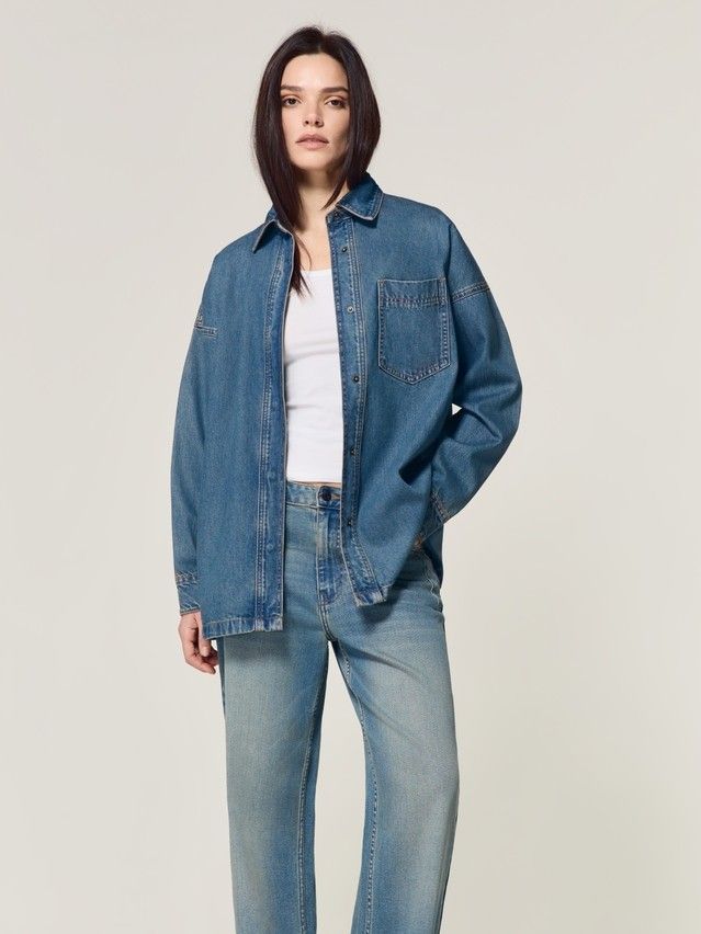 Denim windbreaker CONTE CON-944, s.170-88-94, blue tint - 1