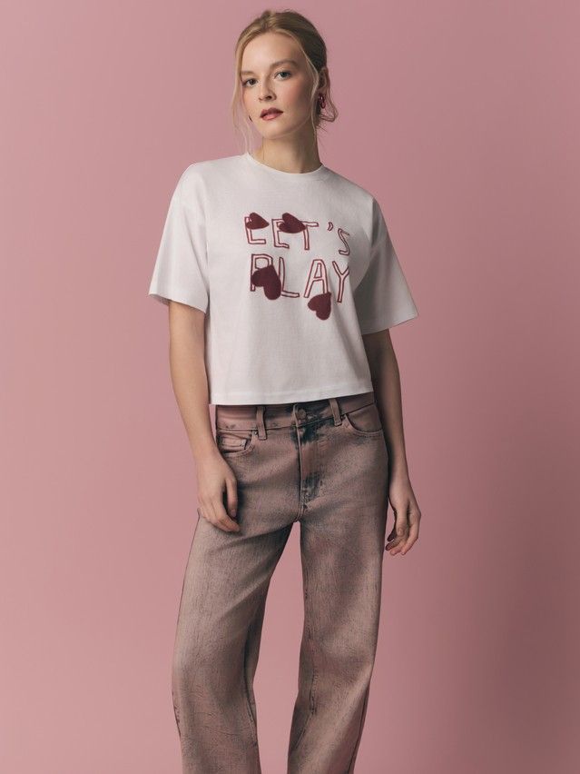 Women's polo neck shirt CONTE ELEGANT LD 3032, s.170-92, white-play - 5