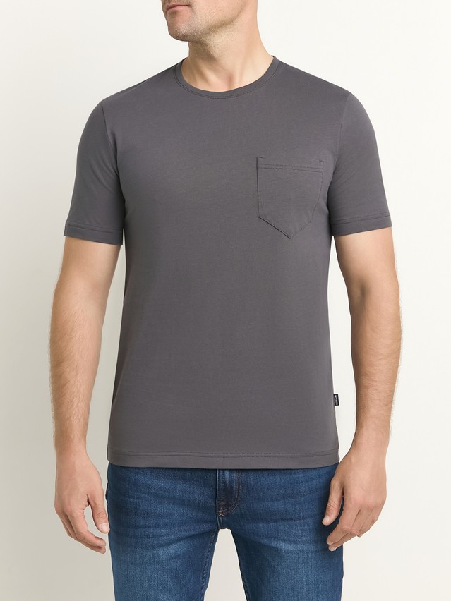 Men's polo neck shirt DIWARI BASIC MEN MD 4027, s.176,182-92, graphite - 1