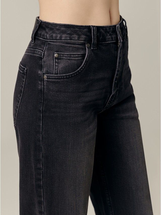 Denim trousers CONTE ELEGANT CON-716, s.170-102, black - 3