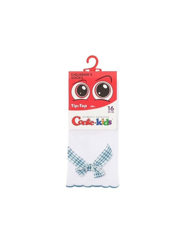 Children's socks CONTE-KIDS TIP-TOP, s.16, 065 white-turquoise - 5