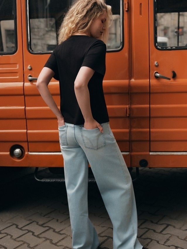 Women's polo neck shirt CONTE ELEGANT LD 3206, s.170-84, black-3conte - 4