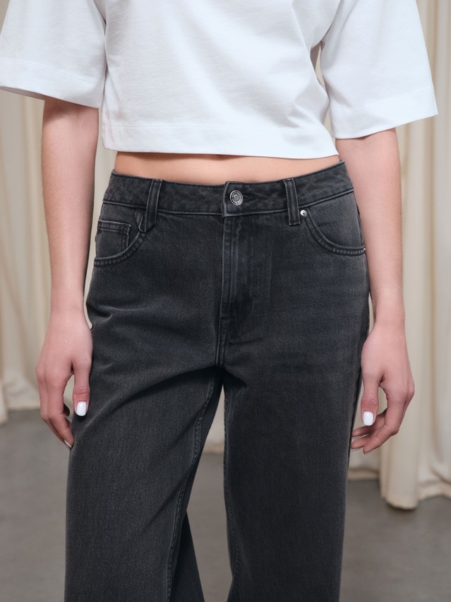Women's jeans CONTE CON-808, s.164-90, washed black - 3
