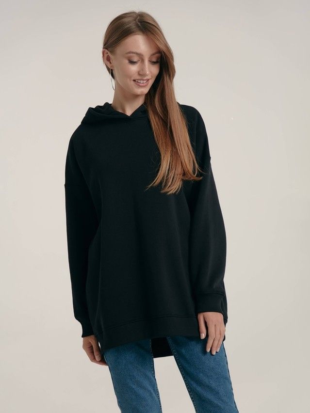 Women's polo neck shirt CONTE ELEGANT LD 1486, s.170-88, black - 2