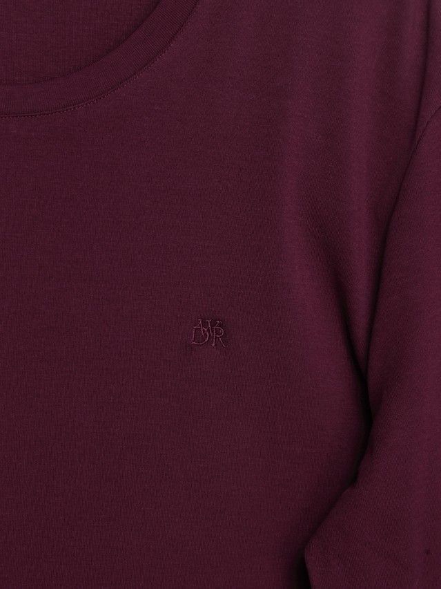 Men's polo neck shirt DiWaRi MD 695, s.170,176-100, wine-coloured - 2